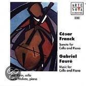 Franck, Faure: Music for Cello & Piano / Klein, Melinte