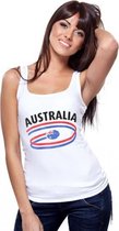 Witte dames tanktop Australie L