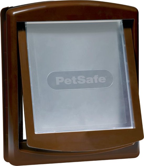 Foto: Petsafe hondenluik 755 medium bruin tranparant