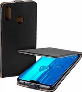 MP case zwart eco lederen flip case Huawei Y9 2019 flip case hoesje