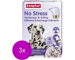 3x Beaphar No Stress Hond Verdamper & Vulling