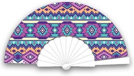 Festival waaier - handwaaier - Spaanse waaier - Ibiza aztec