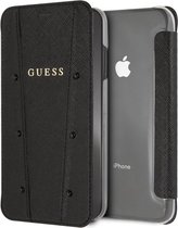 Guess Book case voor Apple iPhone Xs Max - Zwart