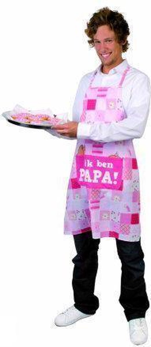 Schort ik ben papa roze