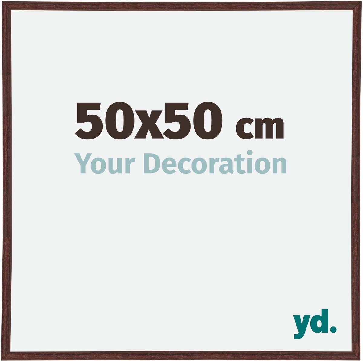 yd. Your Decoration - Fotolijst 50x50 cm - Kunststof - Bruin - Annecy