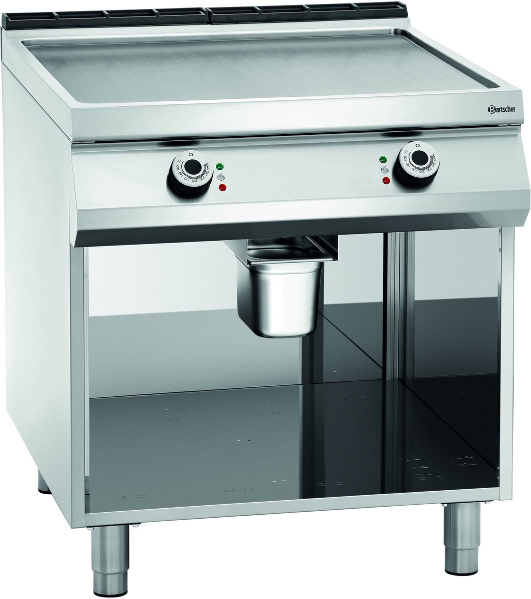 Grillplaat el., glad