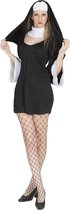 Funny Fashion - Non Kostuum - Chique Non Secretia - Vrouw - zwart - Maat 44-46 - Carnavalskleding - Verkleedkleding