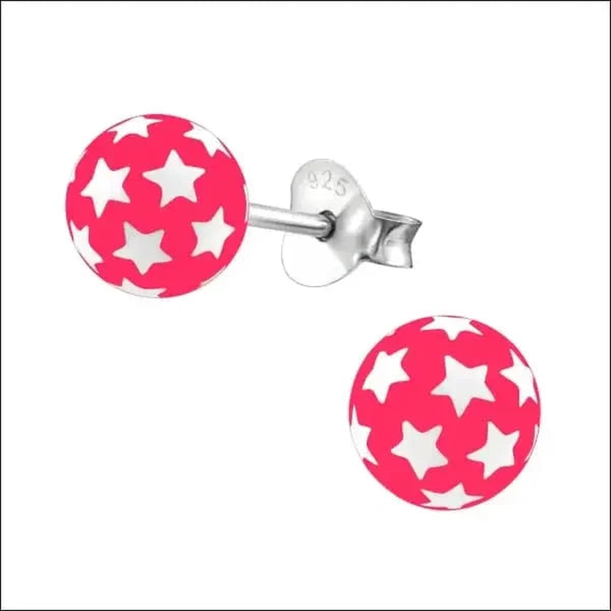 Aramat jewels ® - 925 sterling zilveren oorbellen stars