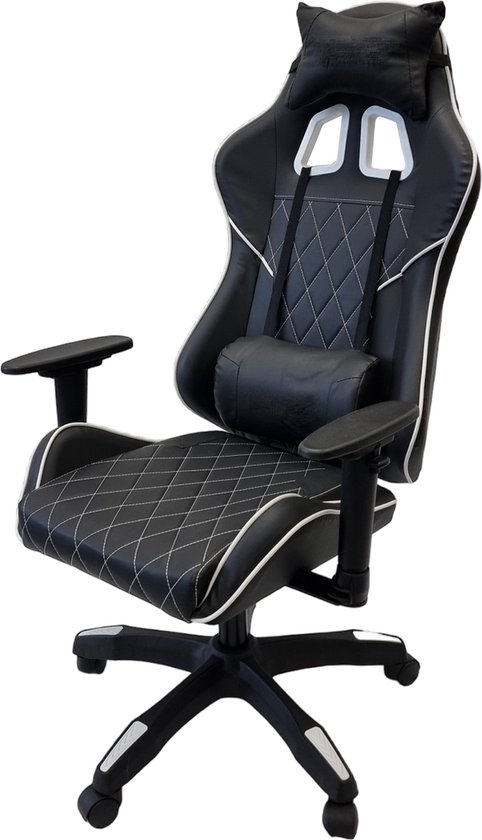 Gamestoel - Zwart - Verstelbaar - Ergonomische bureaustoel - Gaming stoel - Game stoel