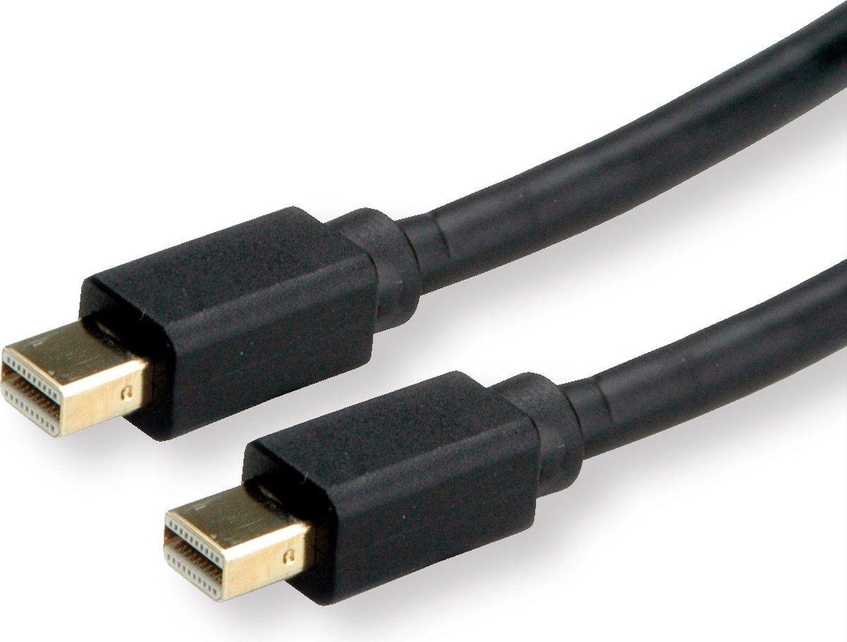 ROLINE Mini DisplayPort Kabel, mDP-mDP, v1.3/v1.4, M/M, zwart, 1 m
