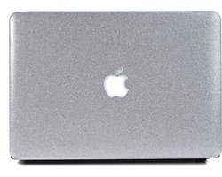 Lunso Geschikt voor MacBook Air 13 inch (2010-2017) cover hoes - case - glitter zilver