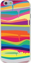 GadgetBay Fel gekleurde hardcase iPhone 6 Plus 6s Plus Regenboog kleuren hoesje Verfdesign