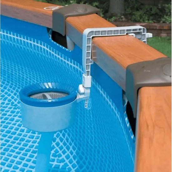 Intex zwembad onderhoud - Oppervlakte skimmer Intex deluxe + wandbevestiging - Intex 28000