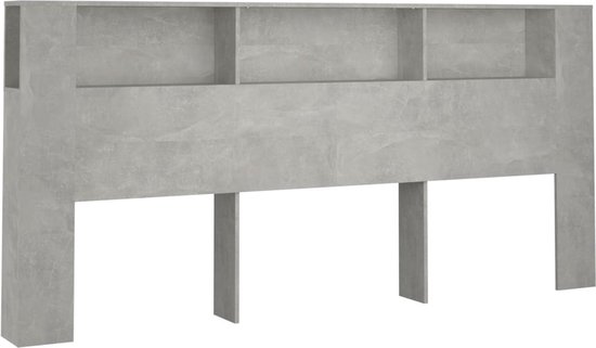vidaXL-Hoofdbordkast-220x18,5x104,5-cm-betongrijs