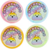 Unicorn Poo Slijm 4 STUKS - Roze Groen Blauw Oranje - Eenhoorn Slijm - Multikleur - Glitterslijm - Regenboog Kleuren - Slijm Pakket