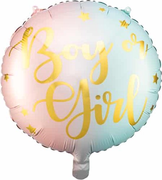 Gender reveal folie ballon Boy or Girl ballon Gender reveal