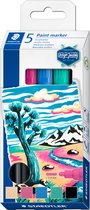 STAEDTLER Lumocolor peinture marqueur set 5 couleurs