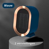 1200 W Mini Heater -Handy Heater- Blauw-Draagbare verwarming - Kachel- Elektrisch Verwarming -Elektrisch kachel -verwarmer