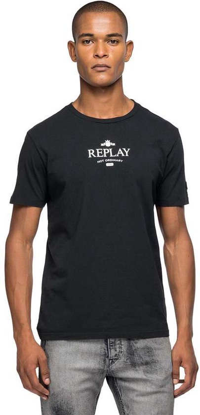 Wardianzaak pint Kleren REPLAY M3491.000.22662G T-shirt Heren - Black - S | bol.com