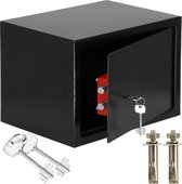 Springos Safe - Key Safe - Coffre-fort avec clé - 35 x 25 x 26 cm - Zwart