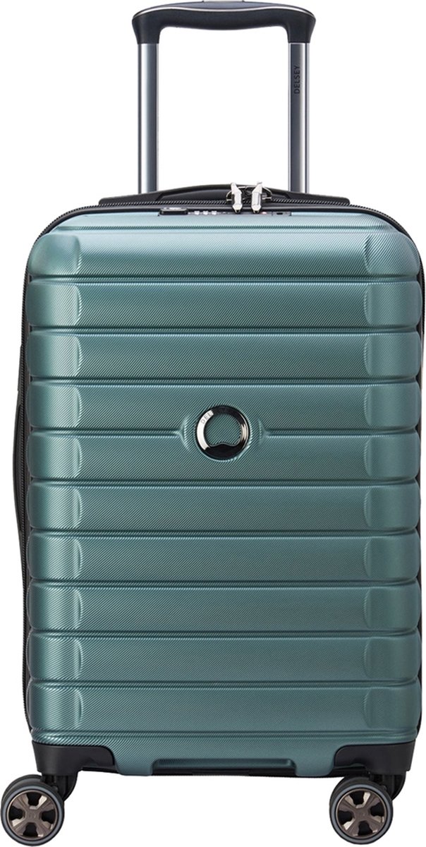 Delsey Handbagage harde koffer / Trolley / Reiskoffer - Shadow 5.0 - 55 cm - Groen