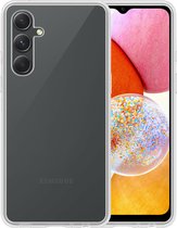 Hoesje Geschikt voor Samsung A14 Hoesje Siliconen Case Hoes - Hoes Geschikt voor Samsung Galaxy A14 Hoes Cover Case - Transparant