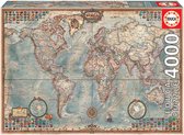 Grande carte du monde Educa - 4000 pièces