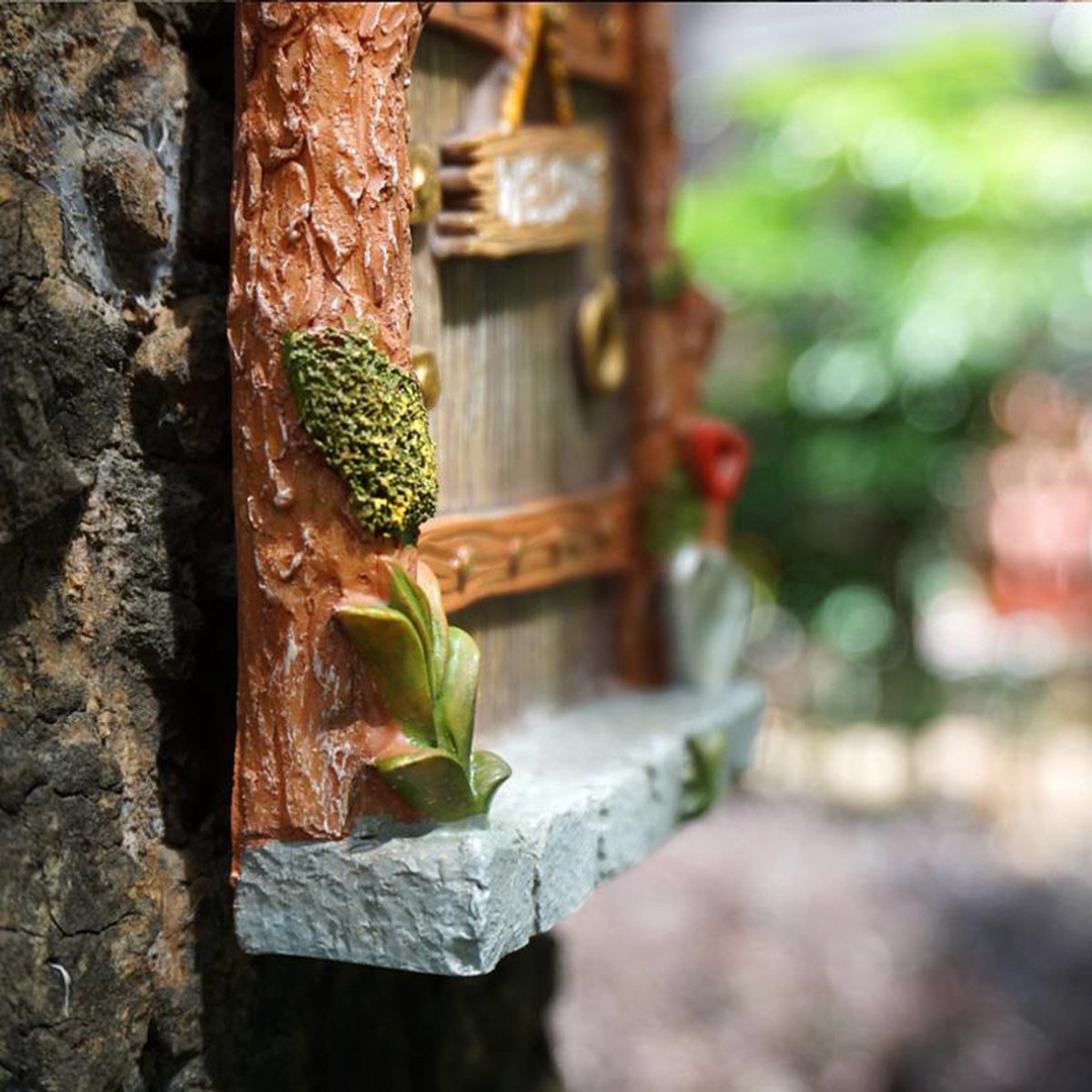 Décoration de jardin de maison de fée gnome super mignon de 4 pièces avec  un design