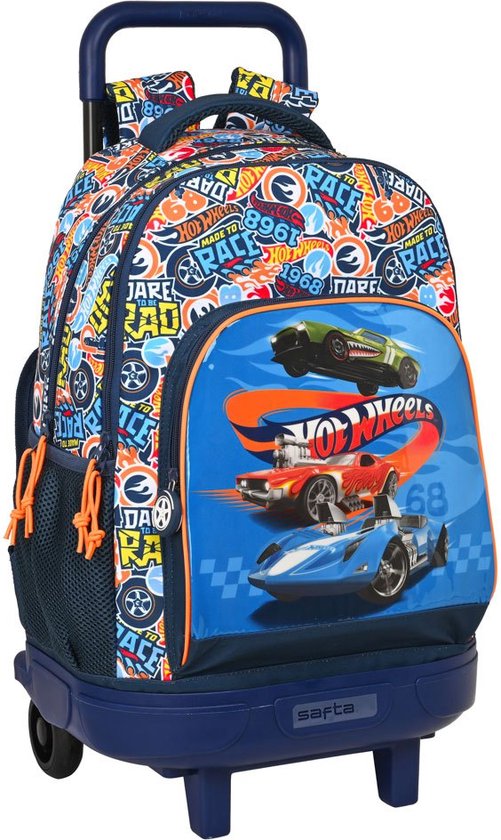 HOT WHEELS SONNY - Mochila Escolar Infantil, Ideal para Niños de Diferentes Edades, Cómoda y Versátil, Calidad y Resistencia, 32x14x42 cm, Color Azul marino HOT WHEELS SONNY - Mochila Escolar Infantil, Ideal para Niños de Diferentes Edades, Cómoda y Versátil, Calidad y Resistencia, 32x14x42 cm, Color Azul marino