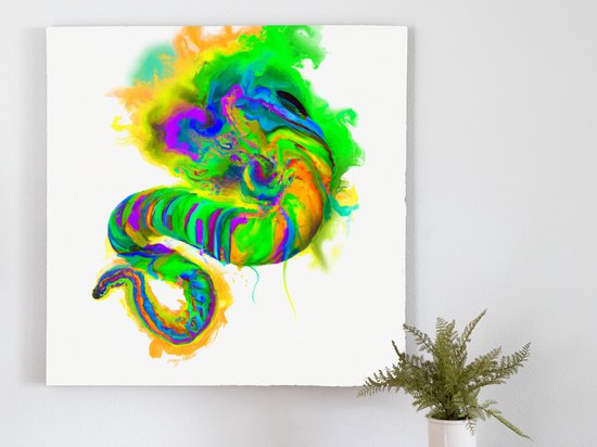 Electric eel | Electric Eel | Kunst - 60x60 centimeter op Canvas | Foto op Canvas