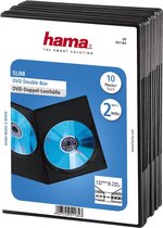Hama Dvd Dubbelhoes Slim - 10 stuks / Zwart