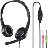 Hoofdtelefoon Hama HS300 On Ear zwart - PC-Office-headset "HS-P150", stereo, zwart