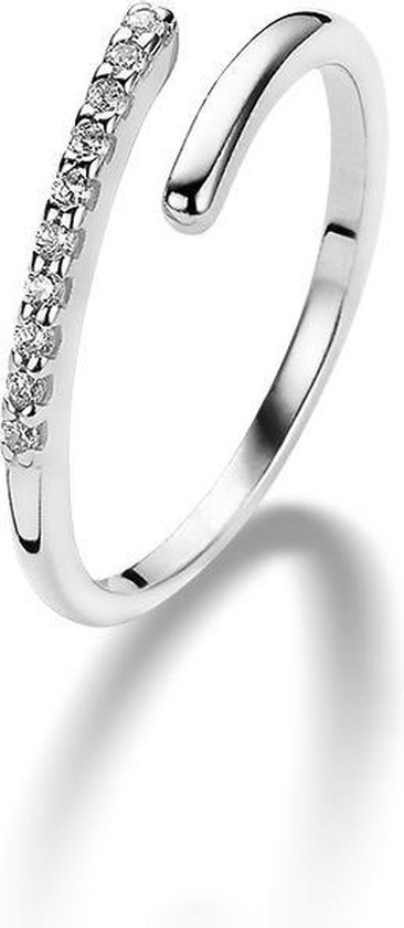 Twice As Nice ring in zilver, zirkonia Wit