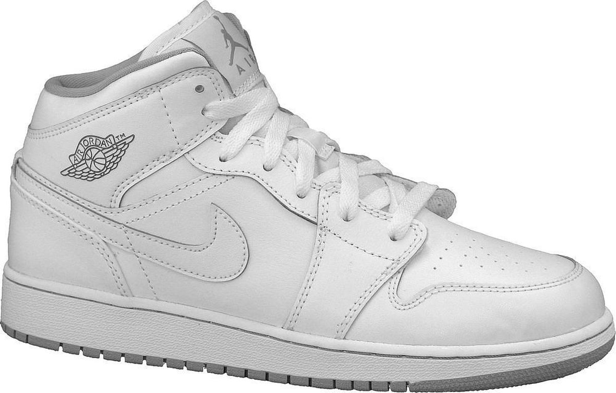Nike Jordan 1 Mid BG 554725-112, Vrouwen, Wit, Sportschoenen maat: 36 EU |  bol.com