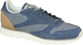 Reebok CL Leather Fleck AQ9722, Mannen, Blauw, Sneakers maat: 40,5 EU