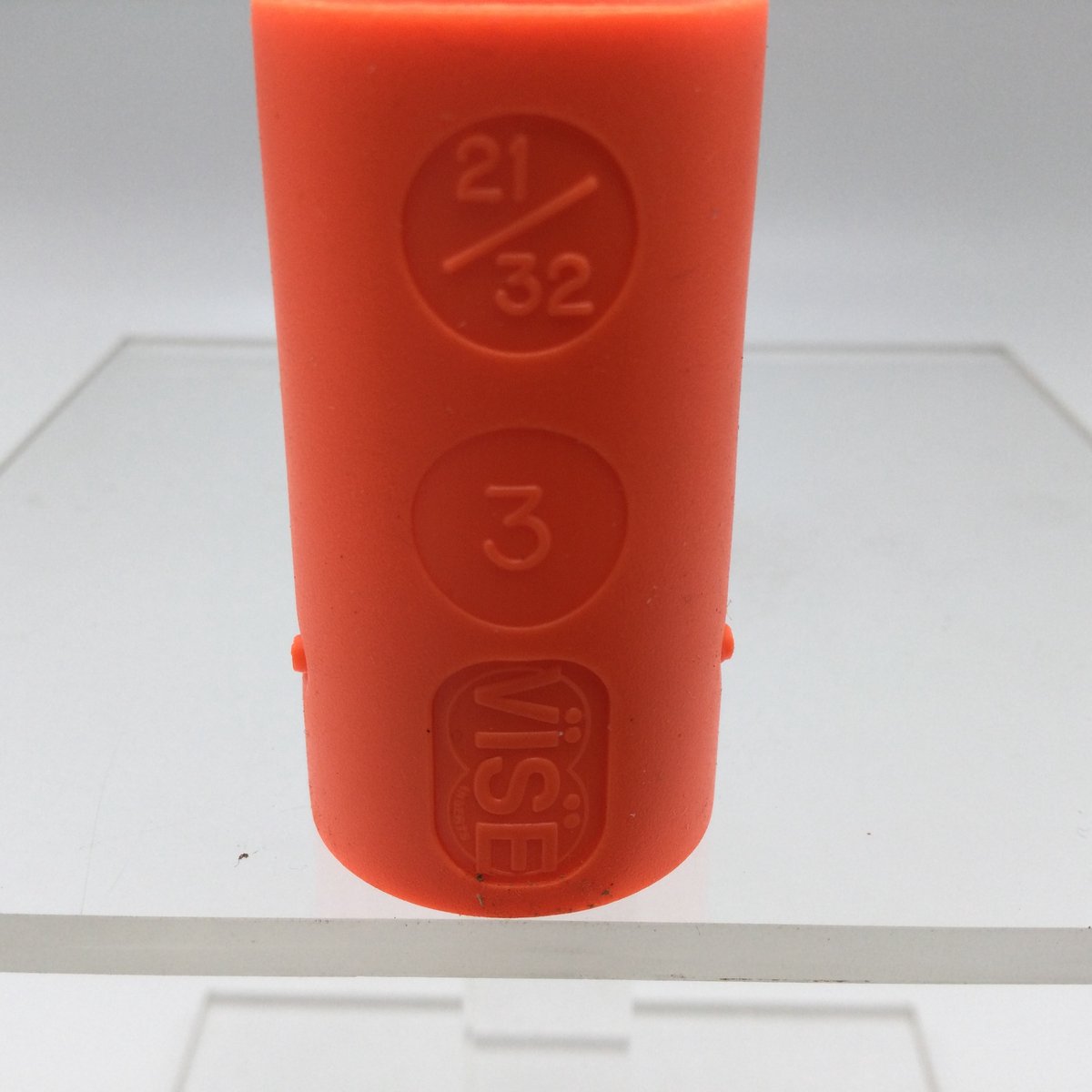 Bowling Bowlingbal vinger inserts, per 2 stuks, 'Vise powerlift / semi-grip inserts' , naar keuze powerlift of semi-grip, kleur oranje, maat 21/32 , nr. 3, boormaat 7/8