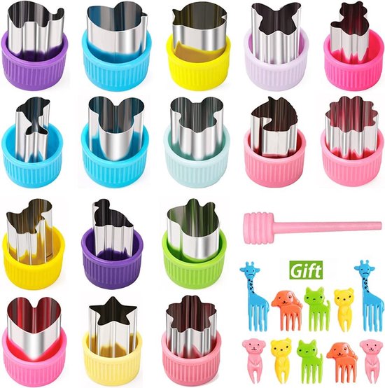 16delige fruitvorm cookie cutter set mini dier cookie cutters fruit