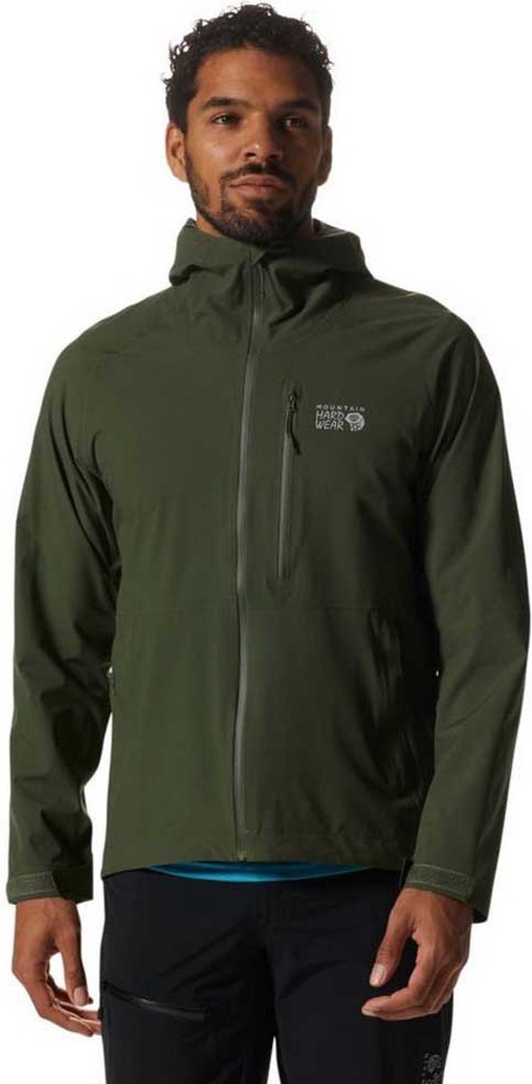 Mountain Hardwear Stretch Ozonic Jacket - Regenjas - Heren Surplus Green L