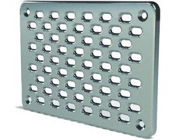 GevelFix Voorzetrooster - Roestvrij staal - Inclusief schroeven - Tegen muizen - 25 x 15 cm