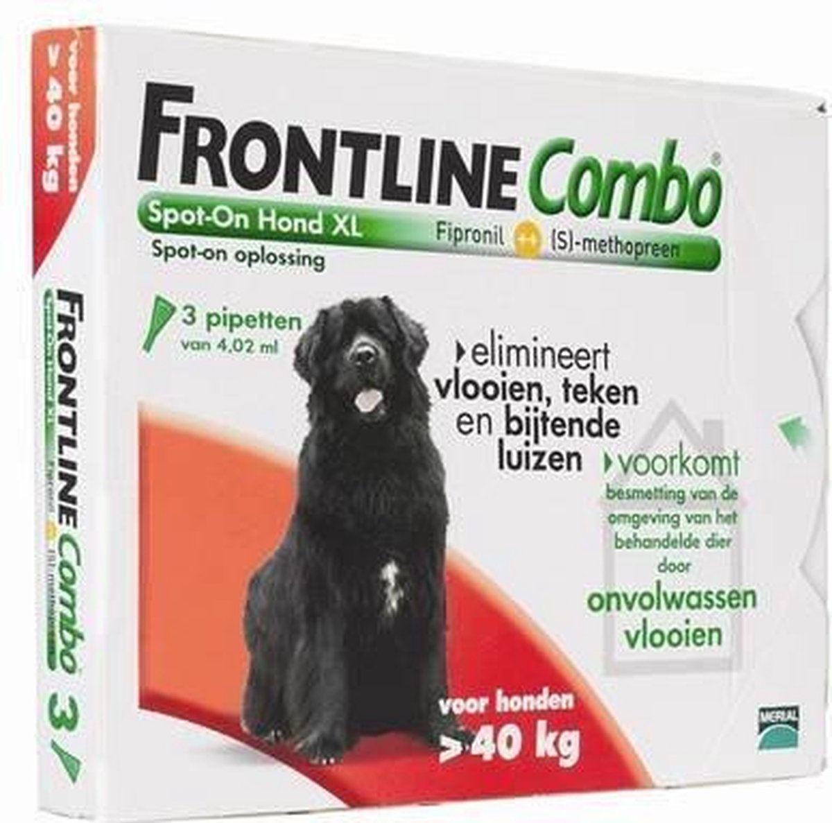 Haalbaar pad Wereldwijd Frontline Combo - XL: van 40 tot 60 kg - Anti vlooienmiddel en tekenmiddel  - Hond - 3... | bol.com