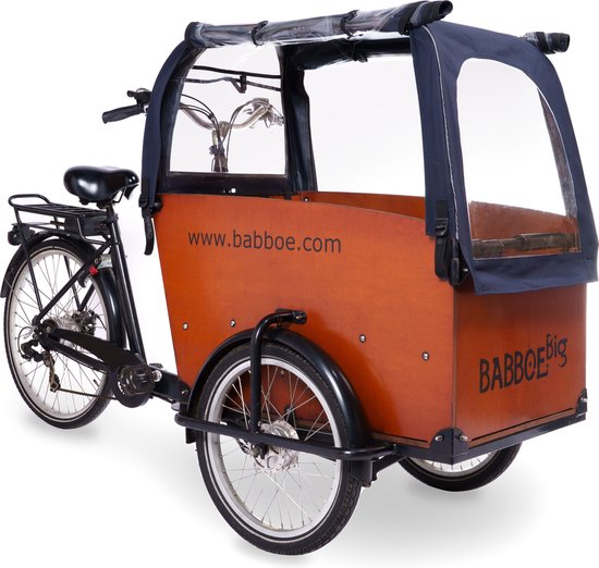 Regentent Superior Blauw EXCLUSIEF stokkenset - ALLEEN geschikt voor de Babboe Big bakfiets - Qiewie van Qiewie — afbeelding 2