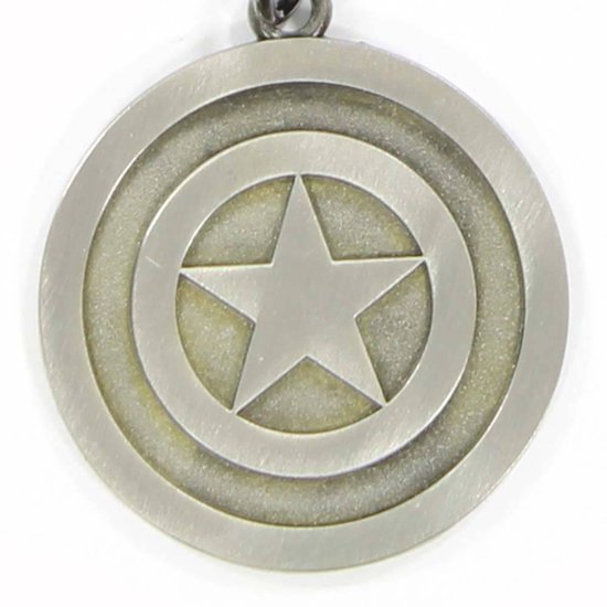 Marvel Captain America Rubber Keychain - Gummischlüsselanhänger Mit Metallring