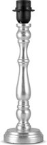 Light Depot - Tafellamp voet Woodi - Zilverkleur - Barok - Kandelaarlamp - E28