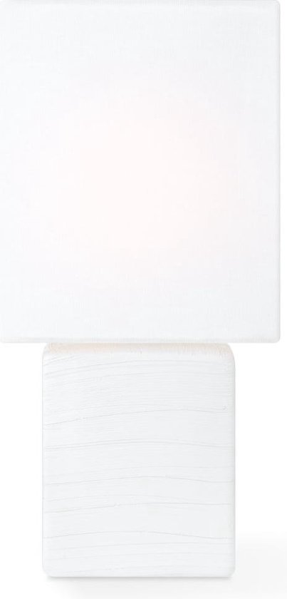 Home Sweet Home - Moderne tafellamp Charm - Wit - 9/11/25cm - bedlampje - geschikt voor E14 LED lichtbron