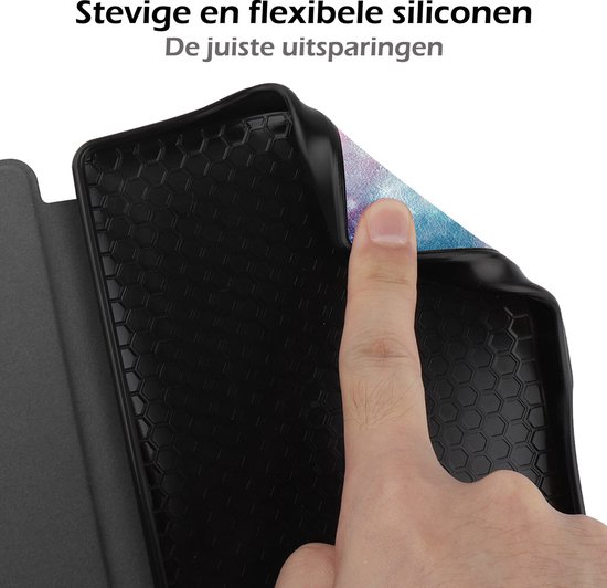 Hoesje Geschikt voor Kobo Nia Hoes Book Case - Hoes Geschikt voor Kobo Nia Hoesje Book Cover - Galaxy van Hoesje  — afbeelding 3