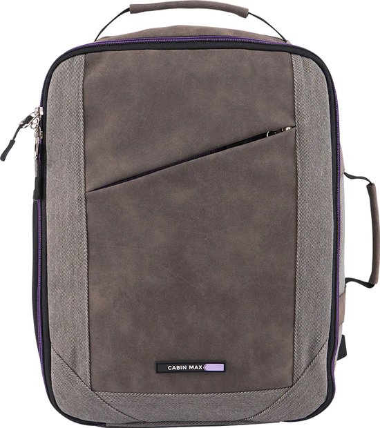 CabinMax Manhatten – Handbagage 24L Wizzair – Rugzak – Schooltas - 40x30x20 cm – Compact Reistas – Lichtgewicht – Lavender
