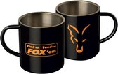 Fox Stainless Black Mug XL - 400ml