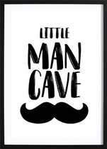 Little Man Cave (50x70cm) - Wallified - Kinderen - Poster - Print - Kinderkamer - Baby - New Born - Peuter - Kleuter - Wall-Art - Woondecoratie - Kunst - Posters