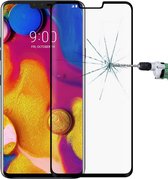 0.3mm 9H oppervlaktehardheid 3D gebogen rand Volledig scherm Gehard glasfilm voor LG V40 ThinQ