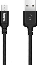 hoco X14 1m nylon gevlochten aluminium Micro USB naar USB Data Sync oplaadkabel, voor Galaxy, HTC, Google, LG, Sony, Huawei, Xiaomi, Lenovo en andere smartphones (zwart)